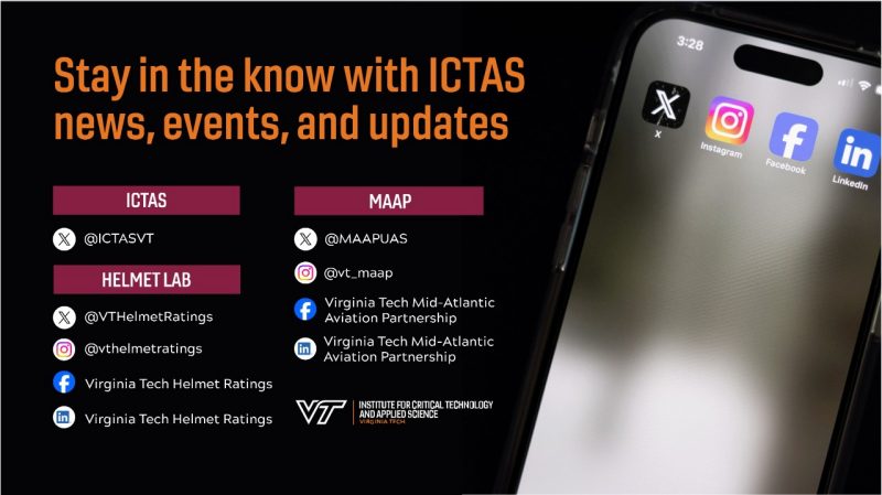 ICTAS Social Media Accounts